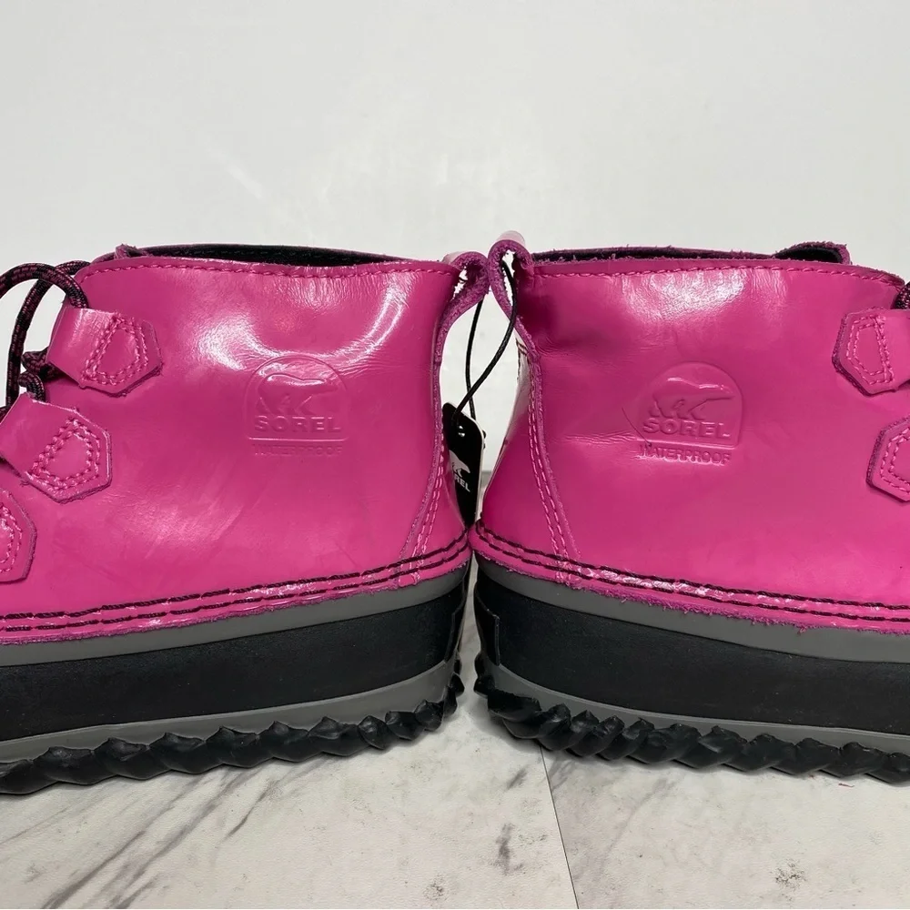 New! Sorel Out And About Kids Pink Black Snow Duck Boot 4